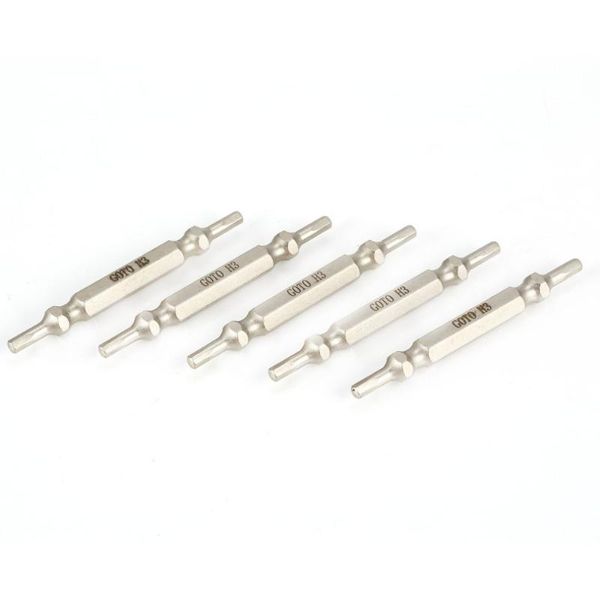 

a001307 5pcs 65mm s2 alloy steel double head head magnetic screwdriver bits set for drills/screwdiver magnetic