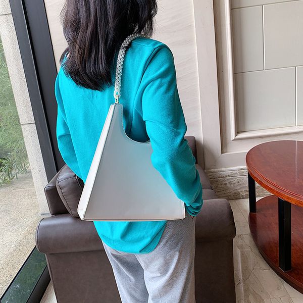 

2020 new ladies shoulder bag fashion simple large capacity underarm pu ladies portable tote bag