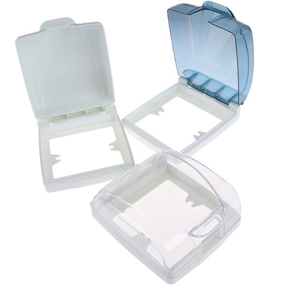 

plastic wall switch waterproof cover box 86 type light panel socket bathroom kitchen accessory doorbell flip cap cover clear