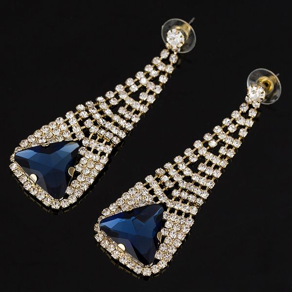 

autumn classic earring defence allergy rhinestone ear nail, Golden