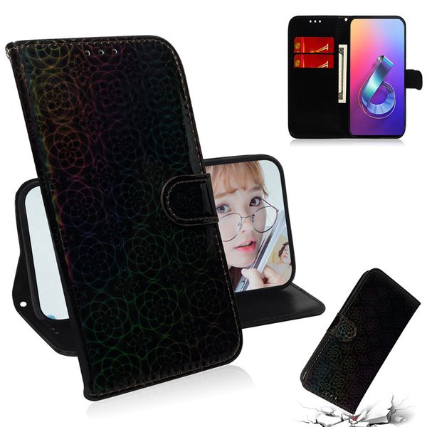 

dazzle colourful pu leather case for asus zenfone 6 zs630kl filp cover stand wallet with card slot fashion