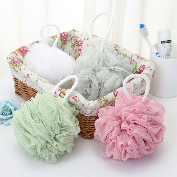 

new bath ball shower body bubble exfoliate puff sponge mesh net ball cleaning bathroom accessories home supplies