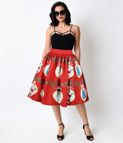 

clothing cute dresses casual apparel women floral print summer designer skirts christmas style fashion knee length femal, Black