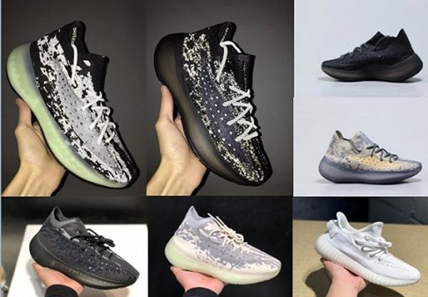 

Статический Светоотражающие Kanye West Дизайнерские только белые кроссовки мужские женские 380 плюс 35o кроссовки Beluga крем Beige Chaussures кроссовки