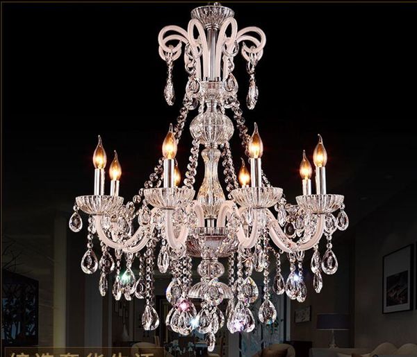 

new style led crystal chandelier lighting fixture luxury large crystal lustres de cristal living room chandelier ing