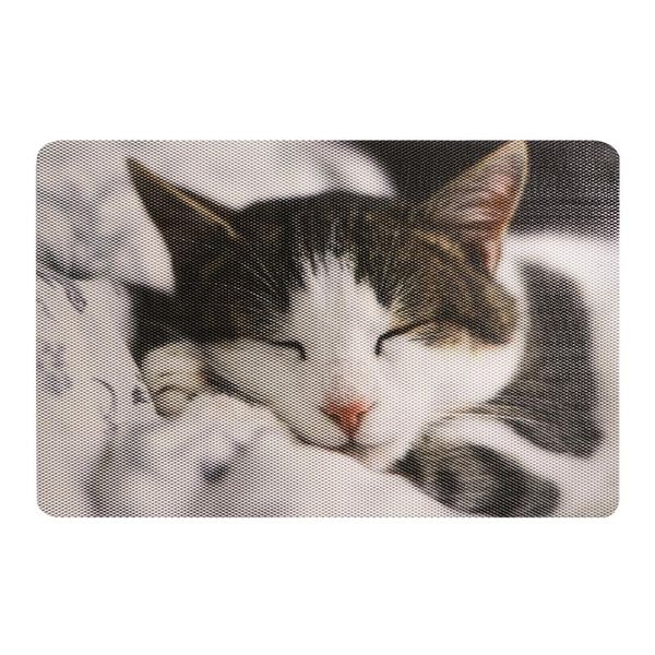 

1pc cat litter mat soft-touch pvc rectangle non-slip practical sleeping pad placemat cleaning carpet for pet kitty cat dog