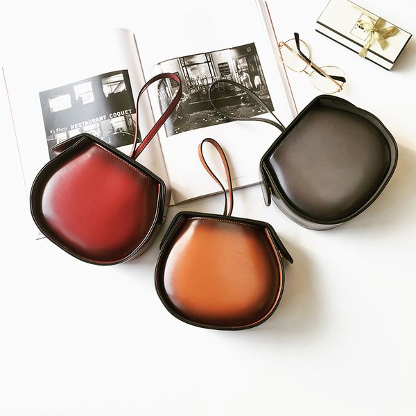 

new fashion mini pu leather handbag shoulder cross-body bag small round package ladies crossbody bags small