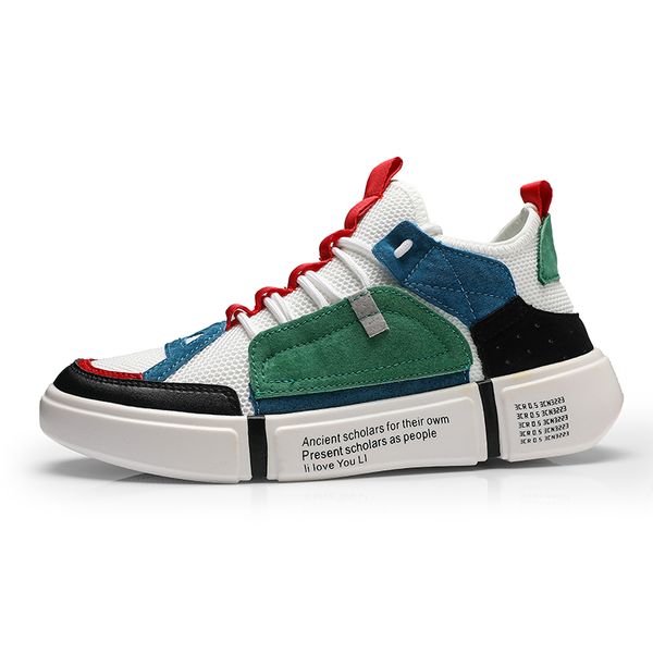 

2019 new designer casual sports shoes men's fashion shoes men's fashion personality shoes anti-slip thick soles logistics quickly