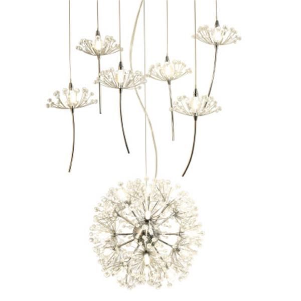 

europe crystal chandelier dandelion clothing shop restaurant livingroom g4 led lighting stairs droplight american flower lamp