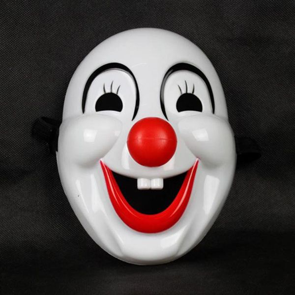 

halloween masquerade mask halloween mask clown hard plastic clown - 10pcs
