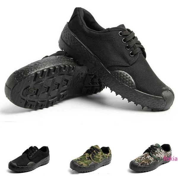 

new camouflage low canvas shoes mens womens shoes hiking outdoor black green color flat wear resistant sport sneakers size 36-46 eleven