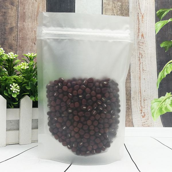 

матовый clear встаньте чехлы ziplock упаковка мешок для хранения продуктов zipper упаковка мешок resealable матовый сумка для нут фасоль упа