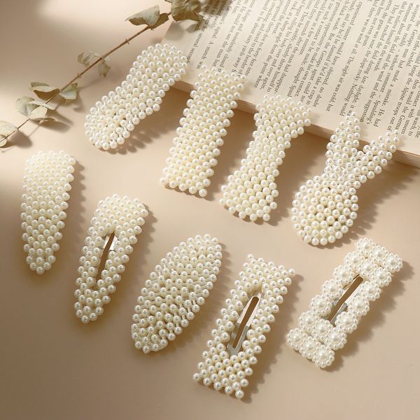 Hot Sale Korea Chic Imitation Pearl Hair Clip Elegant Bb Hair Pins