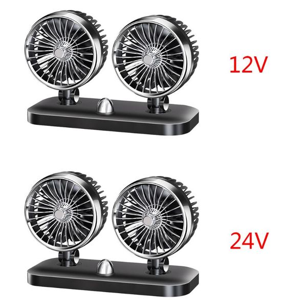 

автомобиль двойной вентилятор аксессуары для интерьера автомобиля охлаждающие аксессуары swing fan 12v / 24v u90c