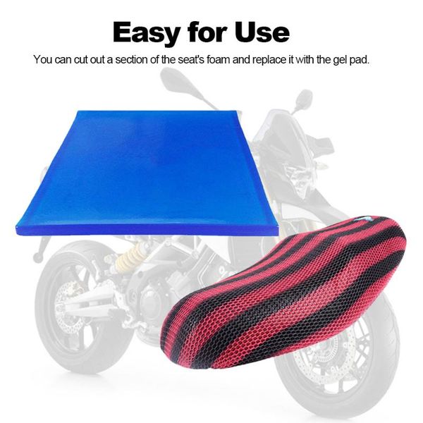 

universal motorcycle seat gel pad comfortable soft cool cushion absorption mat blue modified seat cushion car gel pad