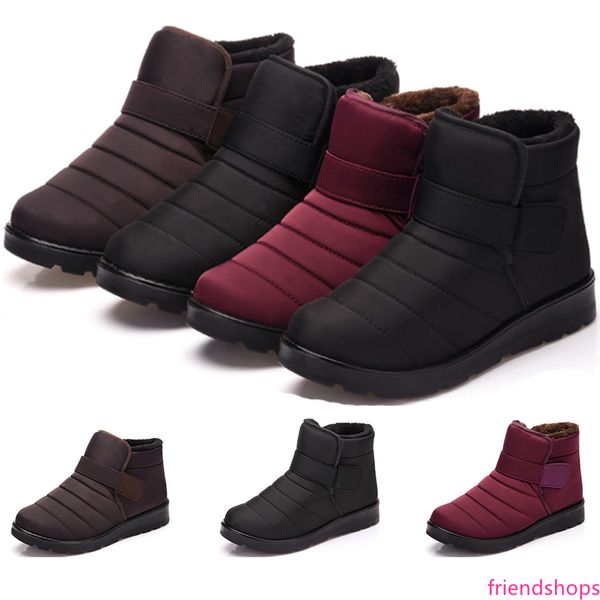 

2020 winter released whole sale warm snow boots men and women couples plus fluffy waterproof purple cotton shoes size 35-46