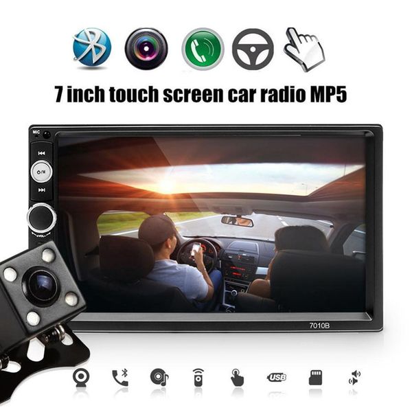 

2 din car radio 7010b autoradio 2 din bluetooth 7 inch touch screen mp5 usb/fm/aux/sd 2din radio car coche recorder