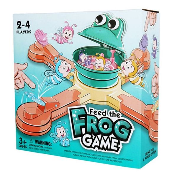 

funny feeding frogs to eat biscuits children's manual educational toys electric toys family party game