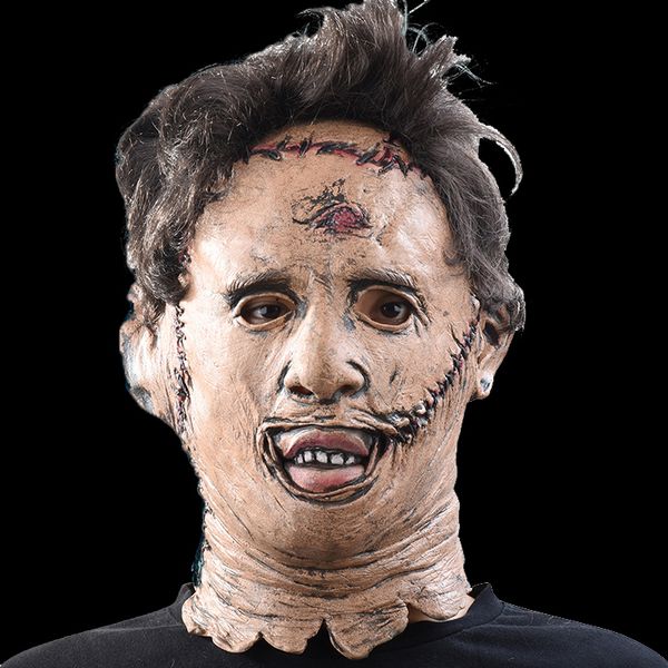

the texas chainsaw massacre leatherface masks scary movie cosplay halloween costume props toys party latex mask