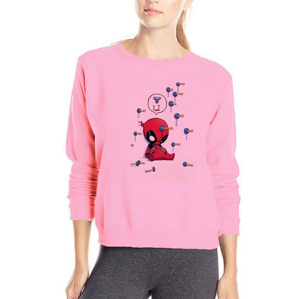 

super heros cartoon deadpool hoodies creative style lovely spring hoody cool outwear brand new womens deadpool sweatshirts, Black