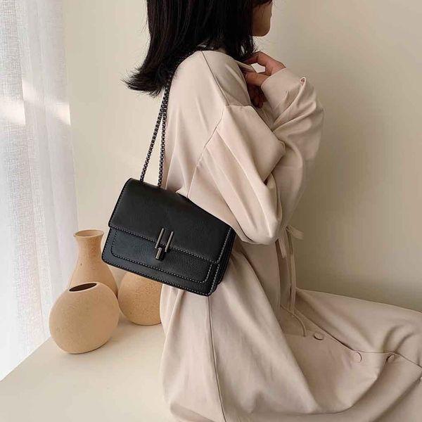 

#h40 women shoulder bags 2019 summer new korean version of the messenger bag handbag chain wild pure color crossobdy bag purse