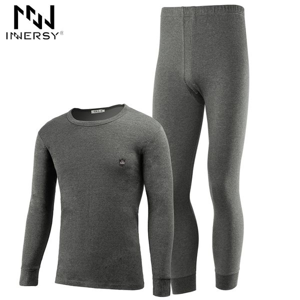 

innersy +2017 белье осень mens термобельё mens long john слим наборы толстая лонг джонс thin наборы мягкие homewear, Black;brown