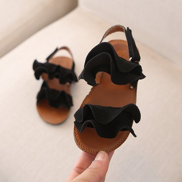 

мода дети девочек сандалии обувь лета ребёнков малышей сандалии принцесса обувь для малышей сандалии девушки младенца сандал тапочки sde841, Black;red