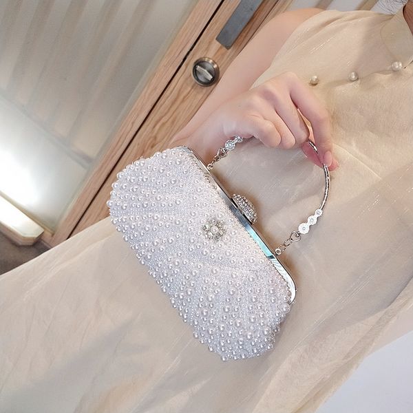 

pearl bag name warm dinner banquet small hand-made silk lined fashion clutch.2020