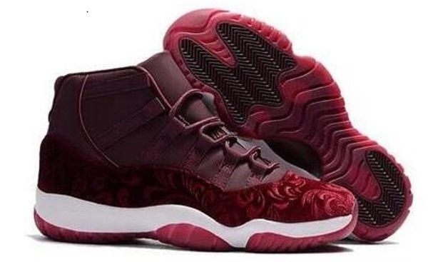 

новый выпущенный мужчина корзина обувь 11 velvet наследница бордовый женщина 11s velvet наследница night maroon тренеров новая баскетбольные