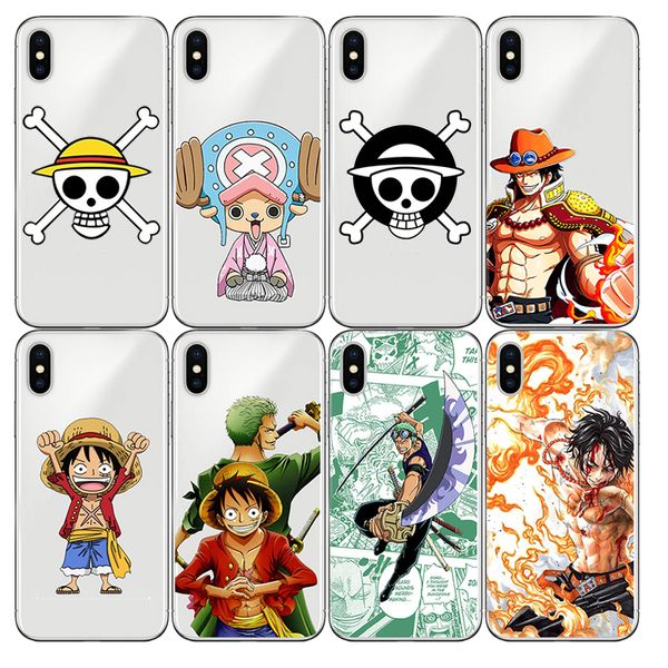 

ONE PIECE Anime Soft Phone Чехол для Iphone 11 X XR XS MAX 7P 8plus 5S SE 11 Pro 7 8 6 6s