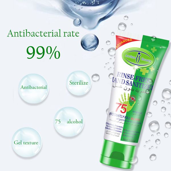 

50ml\100ml hand sanitiser gel kills 99.99% aichun disposable hand sanitizer portable disinfection spray liquid wash quick dry hand soap