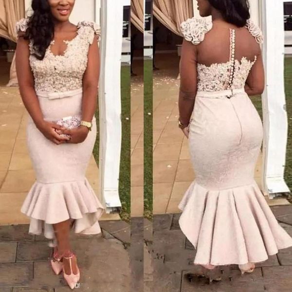 

short lace prom dresses 2019 flowers vestidos de gala halter prom dress sleeveless party gown evening dress, White;black