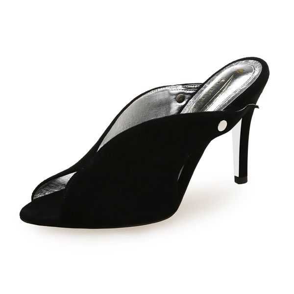 

women heels female high heels women mules peep toe thin heel casual shoes soft party shoes summer new arrival 2020 de c14, Black