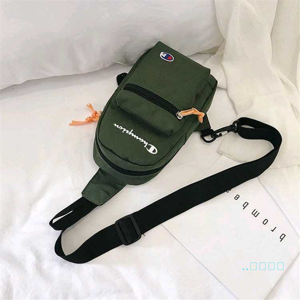 

branded champion crossbody chest bag pack fannypack belt shoulder bags handbag purse travel duffle bag trend messenger bags c102302, Black