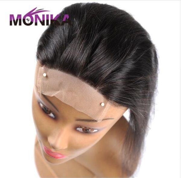 

brazilian closure straight hair closure piece 130% density human hair lace closure middle/3 part nonremy closures, Black;brown