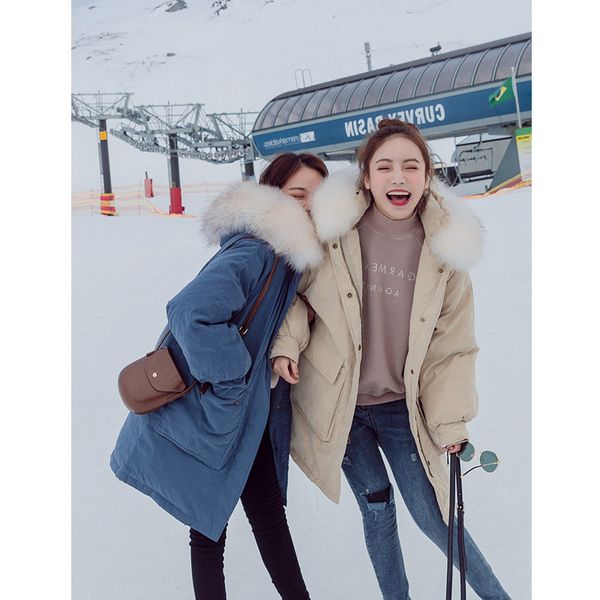 

olgitum new 2018 autumn and winter korean women new cotton jacket korean bread suit chic thick coat, Black