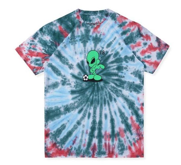 

astroworld brand mens designer tshirts fashion loose tie dye short sleeve mens tees casual males clothing, White;black