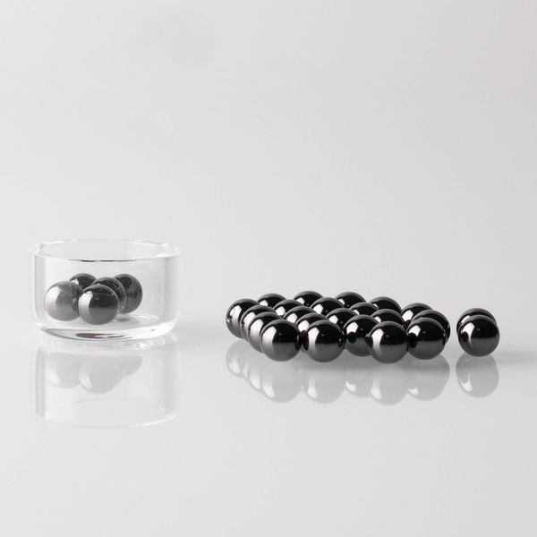 5mm silikon karbür küre siyah sic eğirme terp terp inci nargile 2mm 3mm 4mm düz üst kuvars banger cam su bongs için
