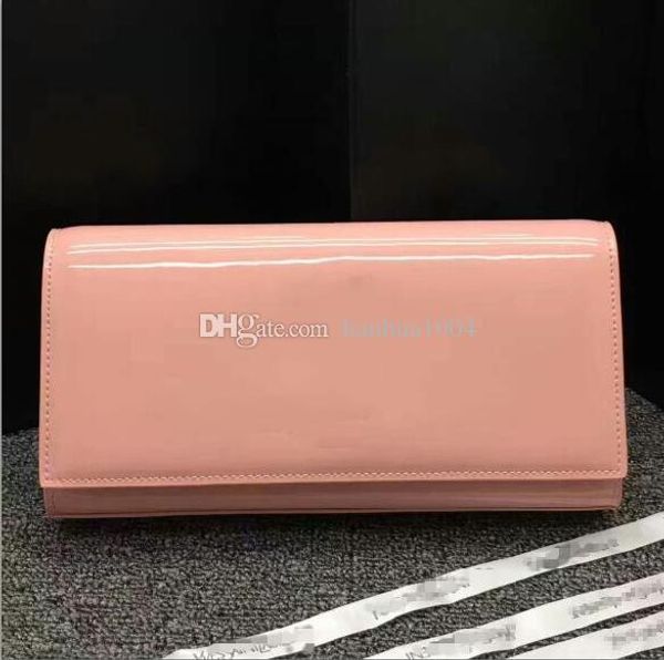 

2017 new style genuine leather women favorite handbag patent leather ladies clutch flap bag