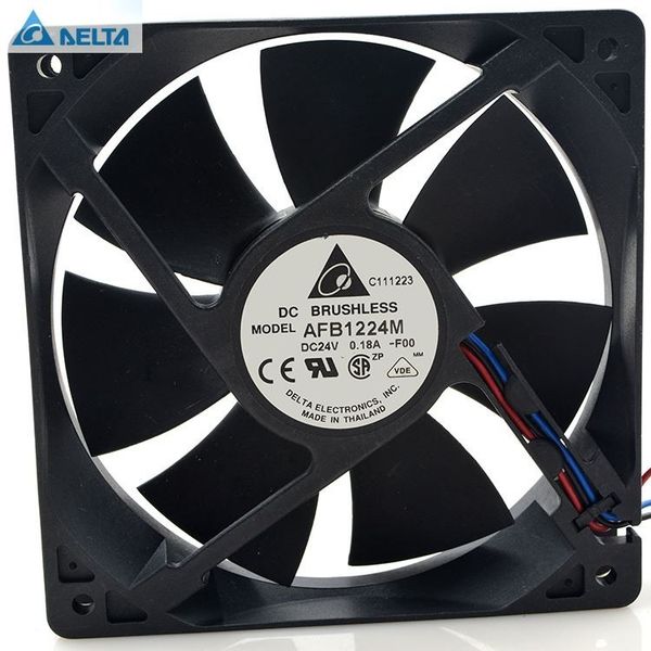 

delta afb1224m -foo 24v 0.18a 12025 12cm inverter server cooling fan