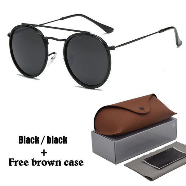 

New Arrial Steampunk sunglasses women men metal frame double Bridge uv400 lense Retro Vintage sun glasses Goggle 11 colors with box