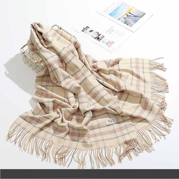 

2019 new winter cashmere scarves female bar should be lengthened fashion warm shawl factory wholesale, Blue;gray