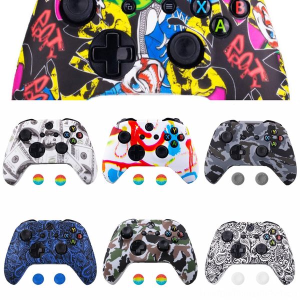 

hvjp5 joker soft touch faceplate cover, s housing shell front replacement kit for xbox one case & for xbox one x controller - sxoft02x