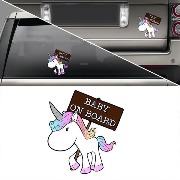 

new cute unicorn Ѭебенок на боѬђ вен наклеек авомобил оѬажаего водонепѬониае