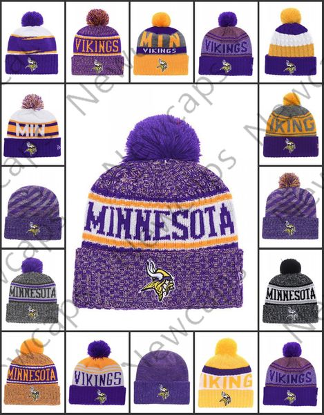 

Whole ale minne ota port winter hat viking titched team logo brand warm men women knitted cap mixed beanie, Blue;gray