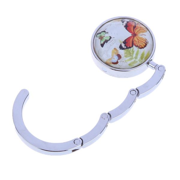 

foldable metal butterfly purse bag hanger handbag table hook