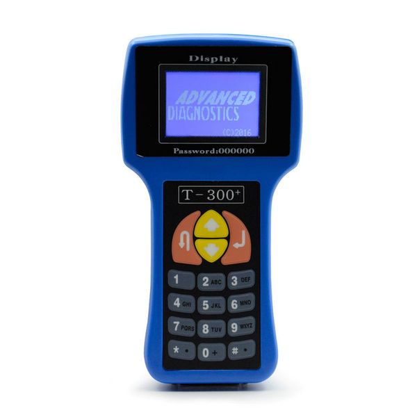 

car key programmer t300 main unit v16.8 t 300 auto transponder key decoder t-code t-300 diagnostic blue/black color t300