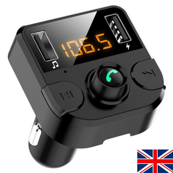 

wireless bluetooth handscar kit fm transmitter mp3 player dual usb charger