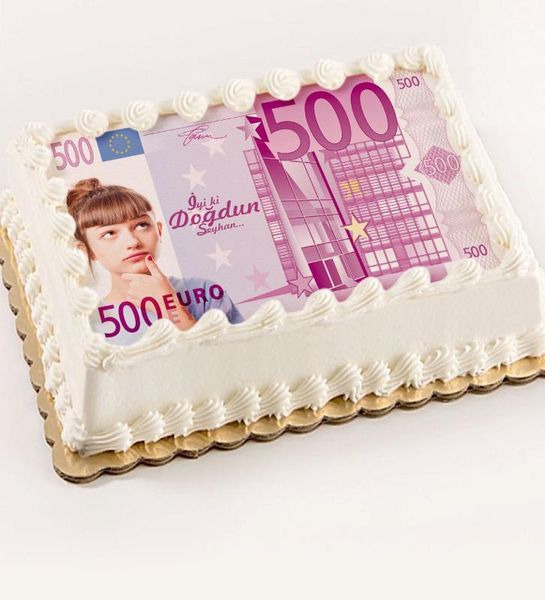 

персонализированные 500 euro design возраст cake над printed съедобные сахарная бумаги
