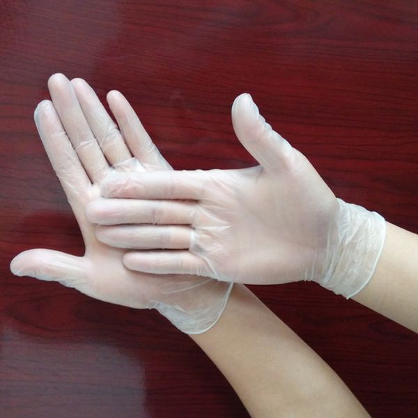 

in stock 100pcs lot disposable gloves pvc rubber high-density material pre-imitation gloves protective gloves for home office